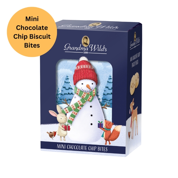 Grandma Wild's 3D Snowman Box Mini Chocolate Chip Bites 150g (12)