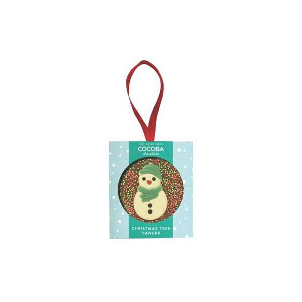 Cocoba Christmas Snowman Milk Chocolate Tree Hanger 50g (12)