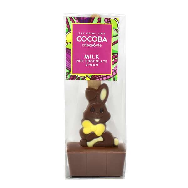 Cocoba Easter Bunny Milk Hot Chocolate Spoon 50g (12)