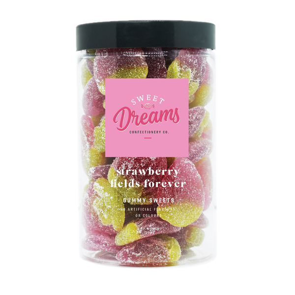 Sweet Dreams Confectionery Co. Gummy Sweets Jar - Strawberry Fields Forever 360g (6)