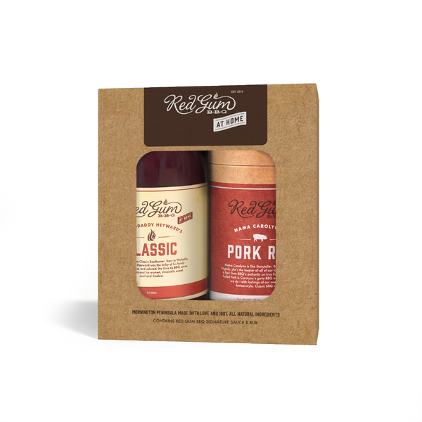 Red Gum BBQ Large Rub / Large Sauce Gift Pack - Classic Sauce + Pork Rub 750g (8)