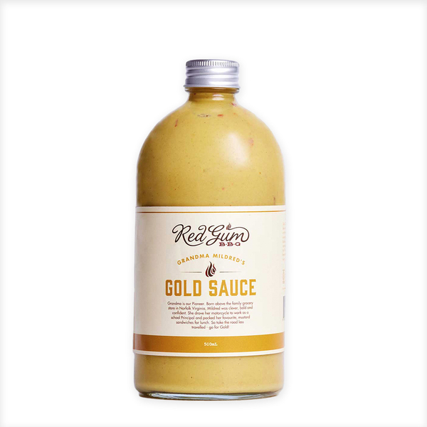 Red Gum BBQ Grandma Mildred's Gold Sauce 500ml (6)