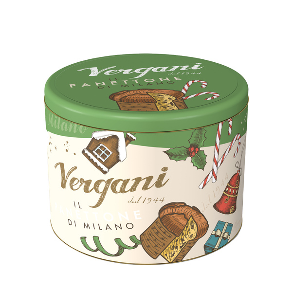 Vergani Panettone Tin Line - Traditional Milanese 750g 