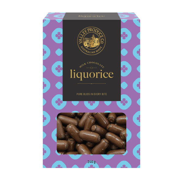 VPC Milk Chocolate Liquorice 220g (12)