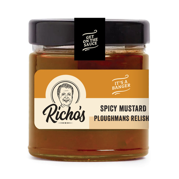 VPC Richo's - Spicy Mustard Ploughmans Relish 200g (6)