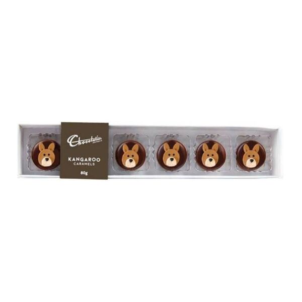 Chocolatier Kangaroo Caramels 6 Pack 80g (12)