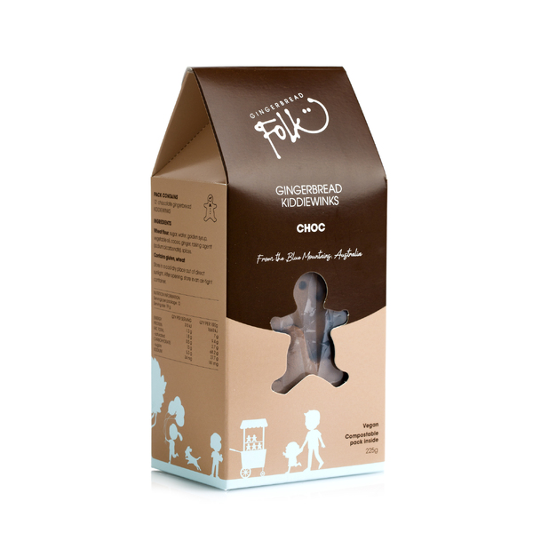 Gingerbread Folk Choc Gingerbread Kiddiewinks 225g (8)