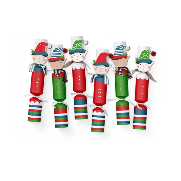 Mistletoe & Merry Characters - Santa's Helper Elves Crackers